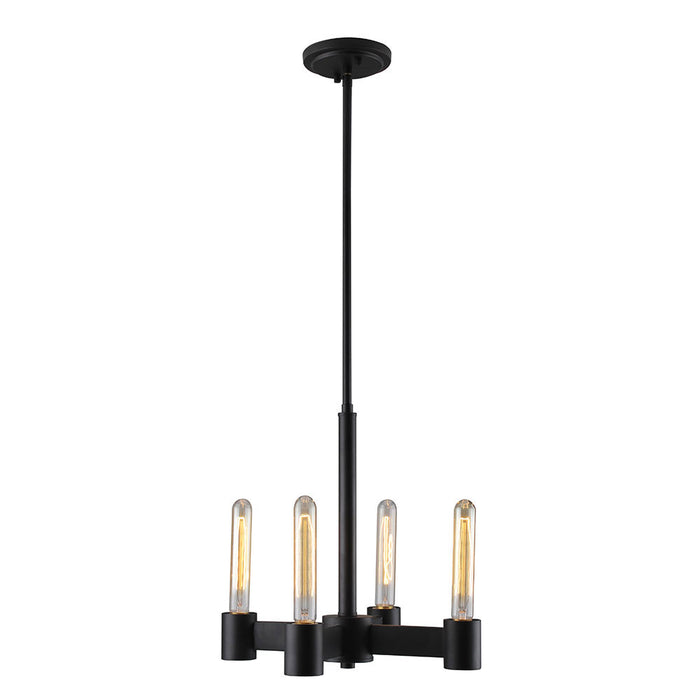 Broyles Four Light Chandelier in Matte Black