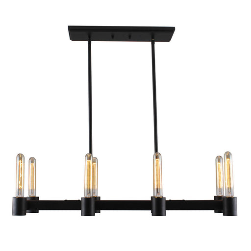 Broyles Eight Light Pendant in Matte Black