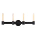 Broyles Four Light Bath Bar in Matte Black
