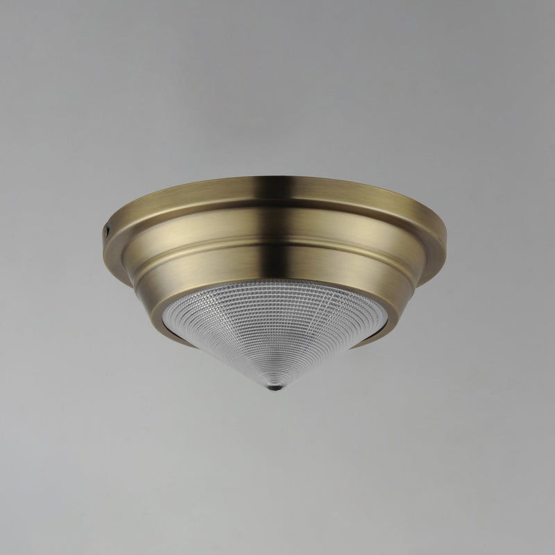 Hargreaves 1 Light Flush Mount in Natural Aged Brass