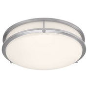 Solero II 14" LED Flush Mount in Brushed Steel