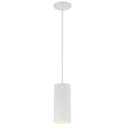 Pilson Mid-Length Pendant in Matte White