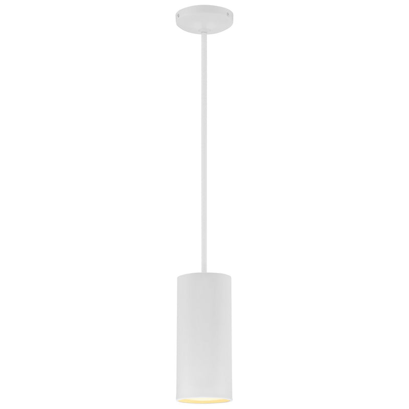 Pilson Mid-Length Pendant in Matte White