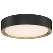 Malaga 15.75" Flush Mount in Matte Black