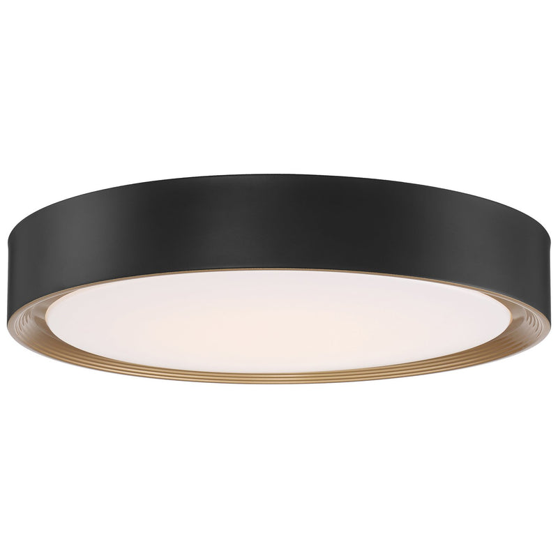 Malaga Color Selectable 19.75" Flush Mount in Matte Black