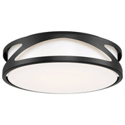 Lucia Small Flush Mount in Black