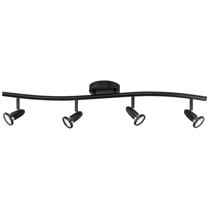 Cobra LED Wall or Ceiling Spotlight Bar in Black