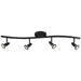 Cobra LED Wall or Ceiling Spotlight Bar in Black
