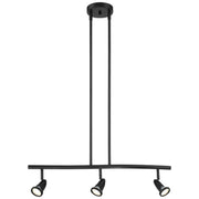Cobra 3-Light Linear Pendant in Black