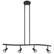 Cobra 4-Light LED Linear Pendant in Black