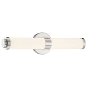 Aqua 19.25" LED Bath Vanity Light in Brushed Steel