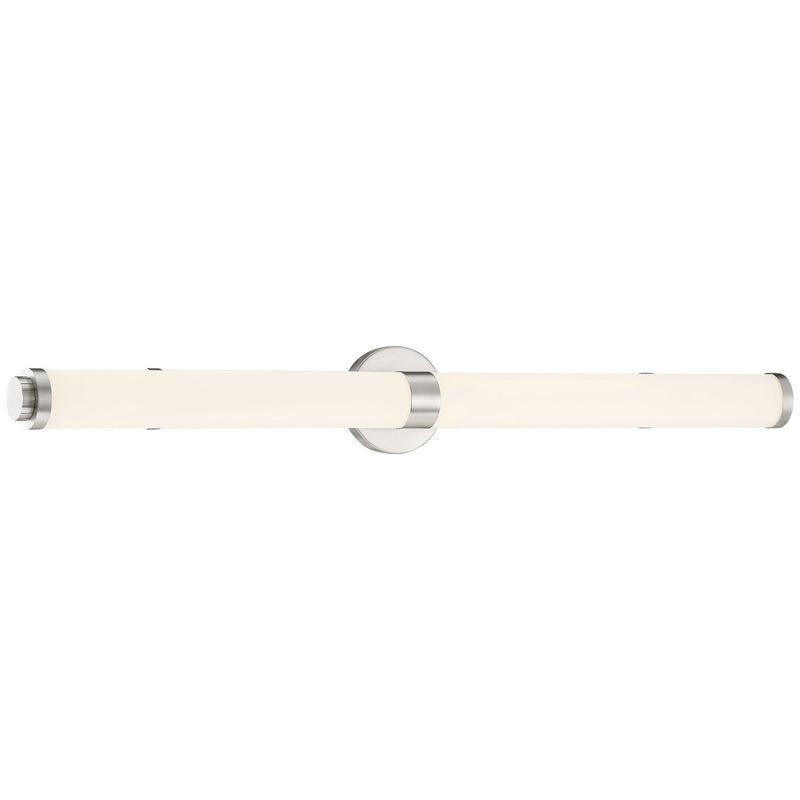 Aqua 37.25" LED Bath Vanity Light in Brushed Steel