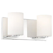 Oslo 2-Light LED Bath Vanity Light in Chrome