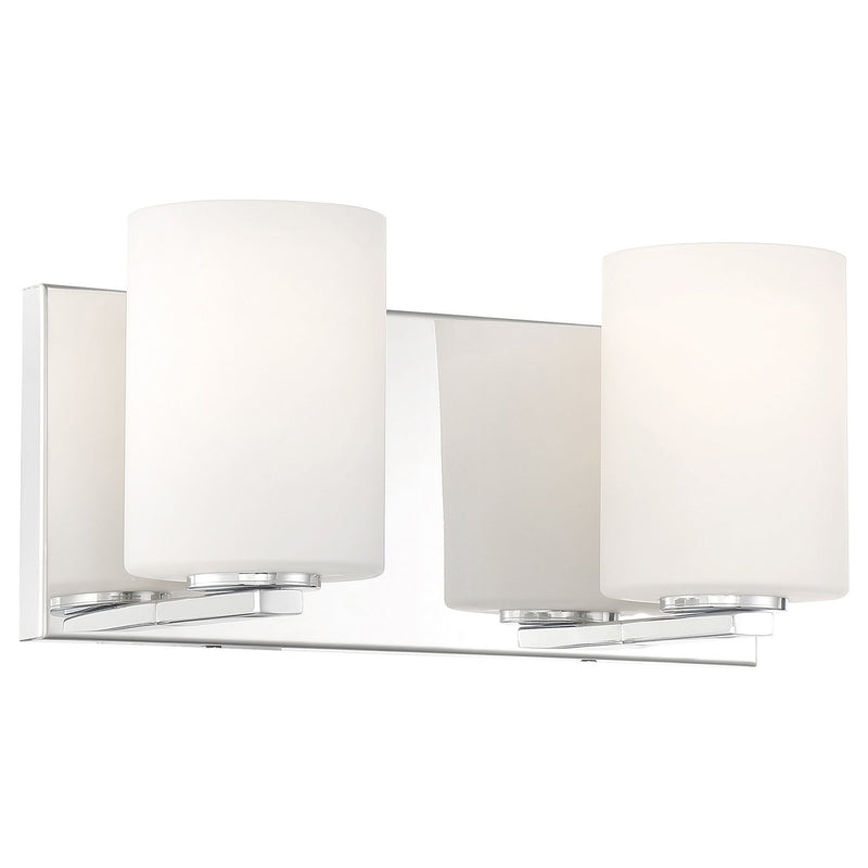 Oslo 2-Light LED Bath Vanity Light in Chrome