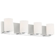 Oslo 4-Light LED Bath Vanity Light in Chrome