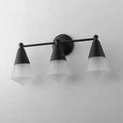Hargreaves 3 Light Bath Vanity Light in Black