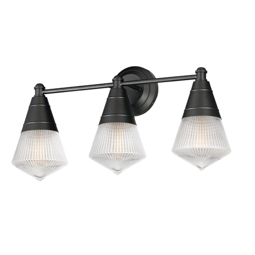 Hargreaves 3 Light Bath Vanity Light in Black