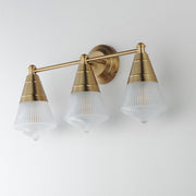 Hargreaves 3 Light Bath Vanity Light in Natural Aged Brass