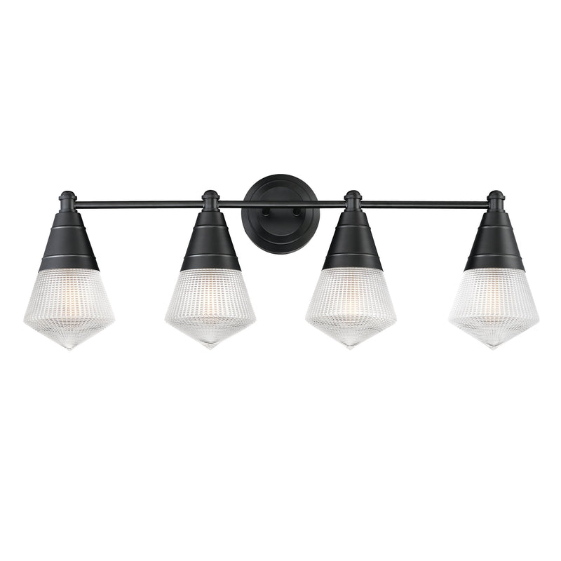 Hargreaves 4 Light Bath Vanity Light in Black