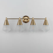 Hargreaves 4 Light Bath Vanity Light in Natural Aged Brass