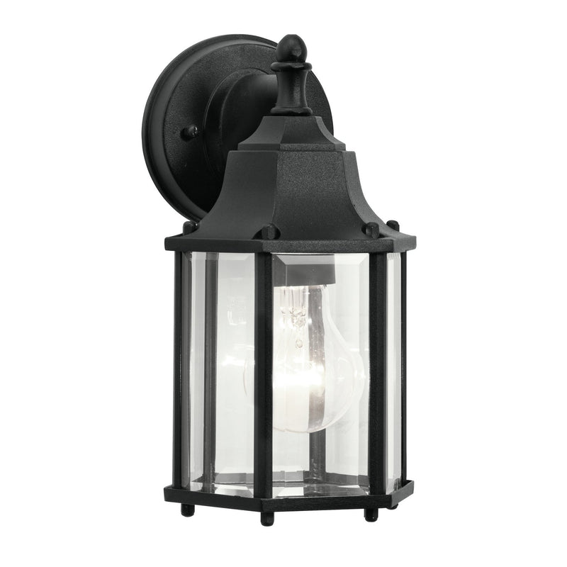 Chesapeake Small Outdoor Wall Lantern in Black