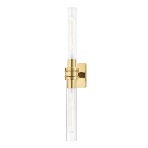 Oakfield 2-Light Wall Sconce in Aged Brass