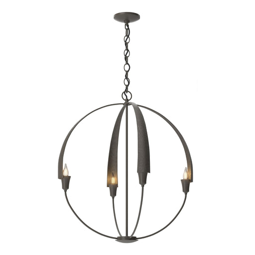 Cirque 4-Light 25.3" Chandelier in Dark Smoke