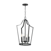 Arden 4 Light Pendant in Black