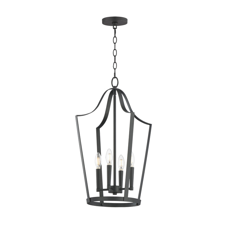 Arden 4 Light Pendant in Black