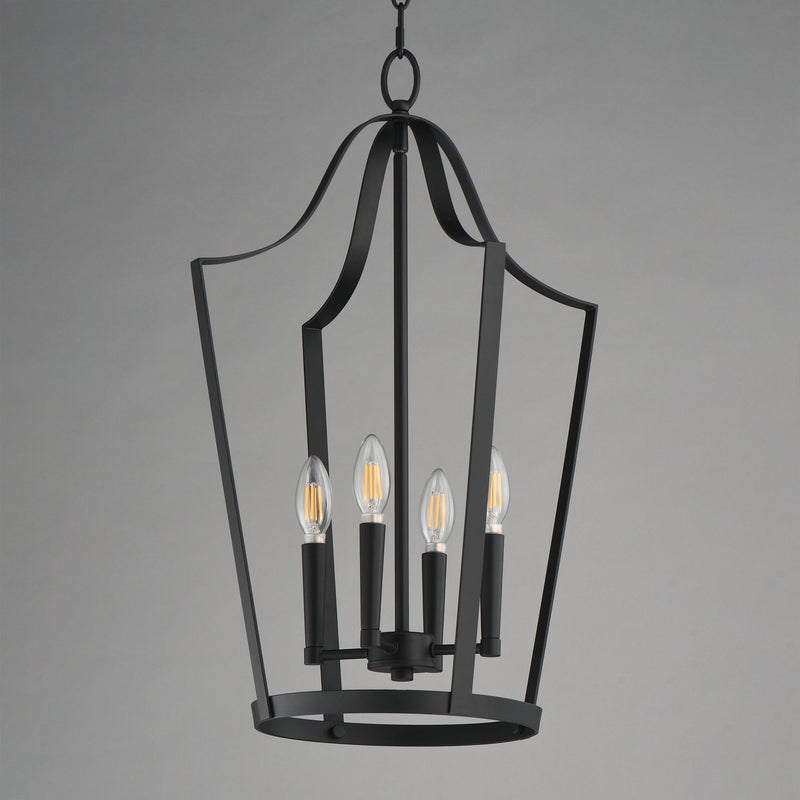 Arden 4 Light Pendant in Black