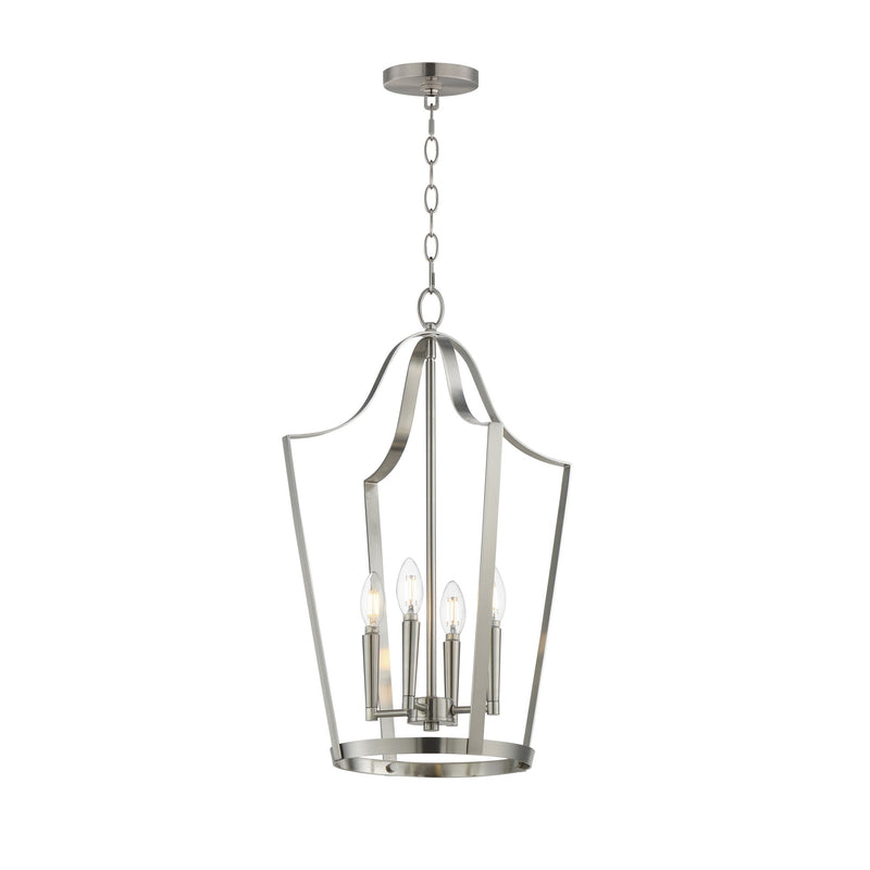 Arden 4 Light Pendant in Satin Nickel