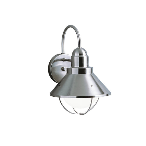 Seaside 8" Outdoor Wall Sconce in Brushed Nickel