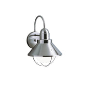 Seaside 10.5" Outdoor Wall Sconce in Brushed Nickel