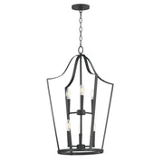 Arden 6 Light Pendant in Black