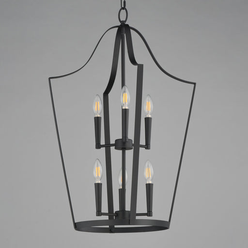 Arden 6 Light Pendant in Black