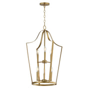 Arden 6 Light Pendant in Natural Aged Brass