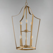 Arden 6 Light Pendant in Natural Aged Brass