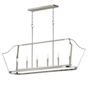 Arden 6 Light Linear Pendant in Satin Nickel
