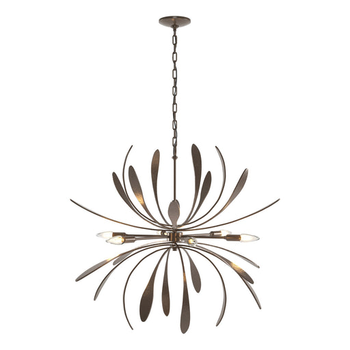 Dahlia 6-Light 33" Chandelier in Bronze