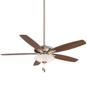 Mojo 52" LED Ceiling Fan in Brushed Nickel / Medium Maple / Dark Walnut