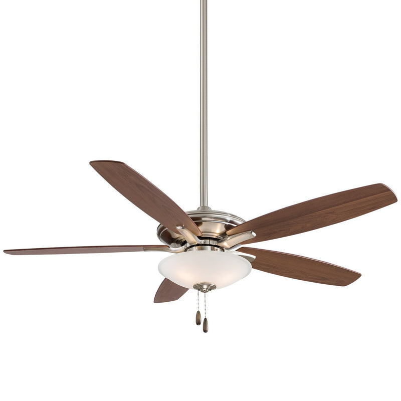 Mojo 52" LED Ceiling Fan in Brushed Nickel / Medium Maple / Dark Walnut