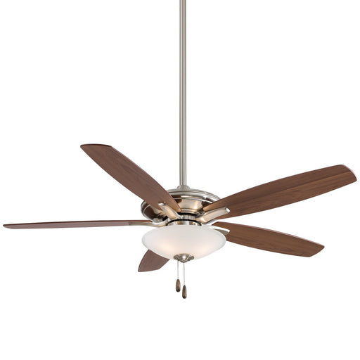 Mojo 52" LED Ceiling Fan in Brushed Nickel / Medium Maple / Dark Walnut