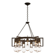 Apothecary 9-Light 34.9" Round Chandelier in Bronze