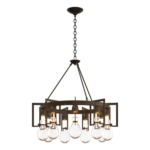 Apothecary 9-Light 34.9" Round Chandelier in Bronze