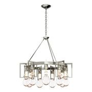 Apothecary 9-Light 34.9" Round Chandelier in Sterling