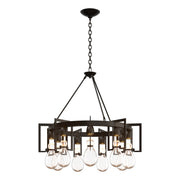 Apothecary 9-Light 34.9" Round Chandelier in Oil Rubbed Bronze