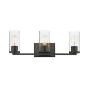 Livingston 3 Light Bath Vanity Light in Black