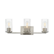 Livingston 3 Light Bath Vanity Light in Satin Nickel