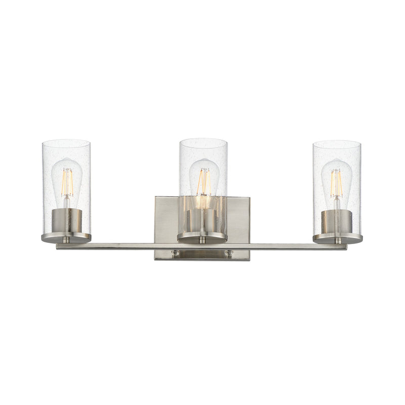 Livingston 3 Light Bath Vanity Light in Satin Nickel