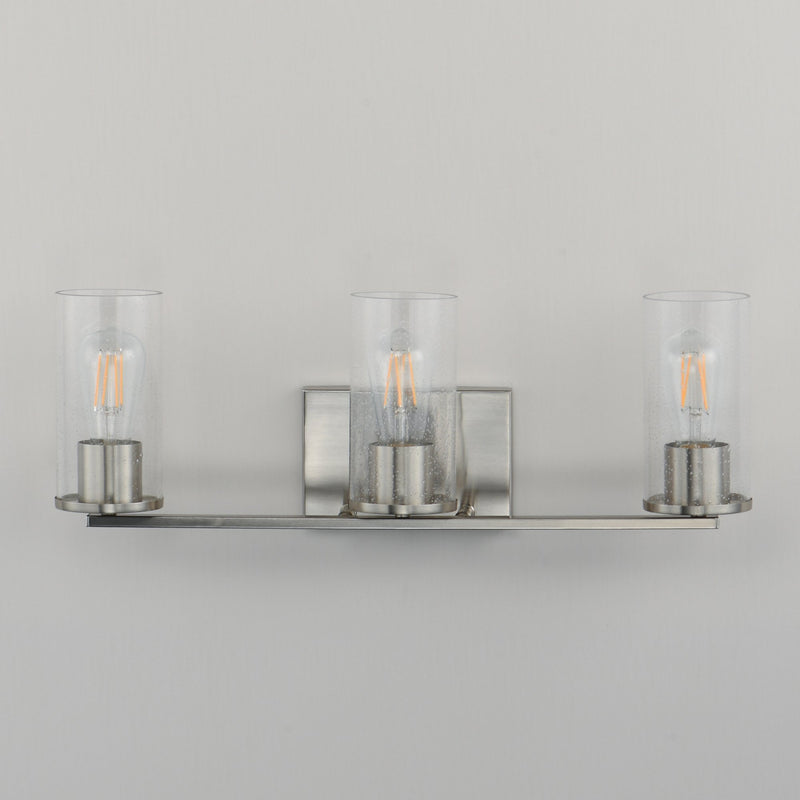 Livingston 3 Light Bath Vanity Light in Satin Nickel